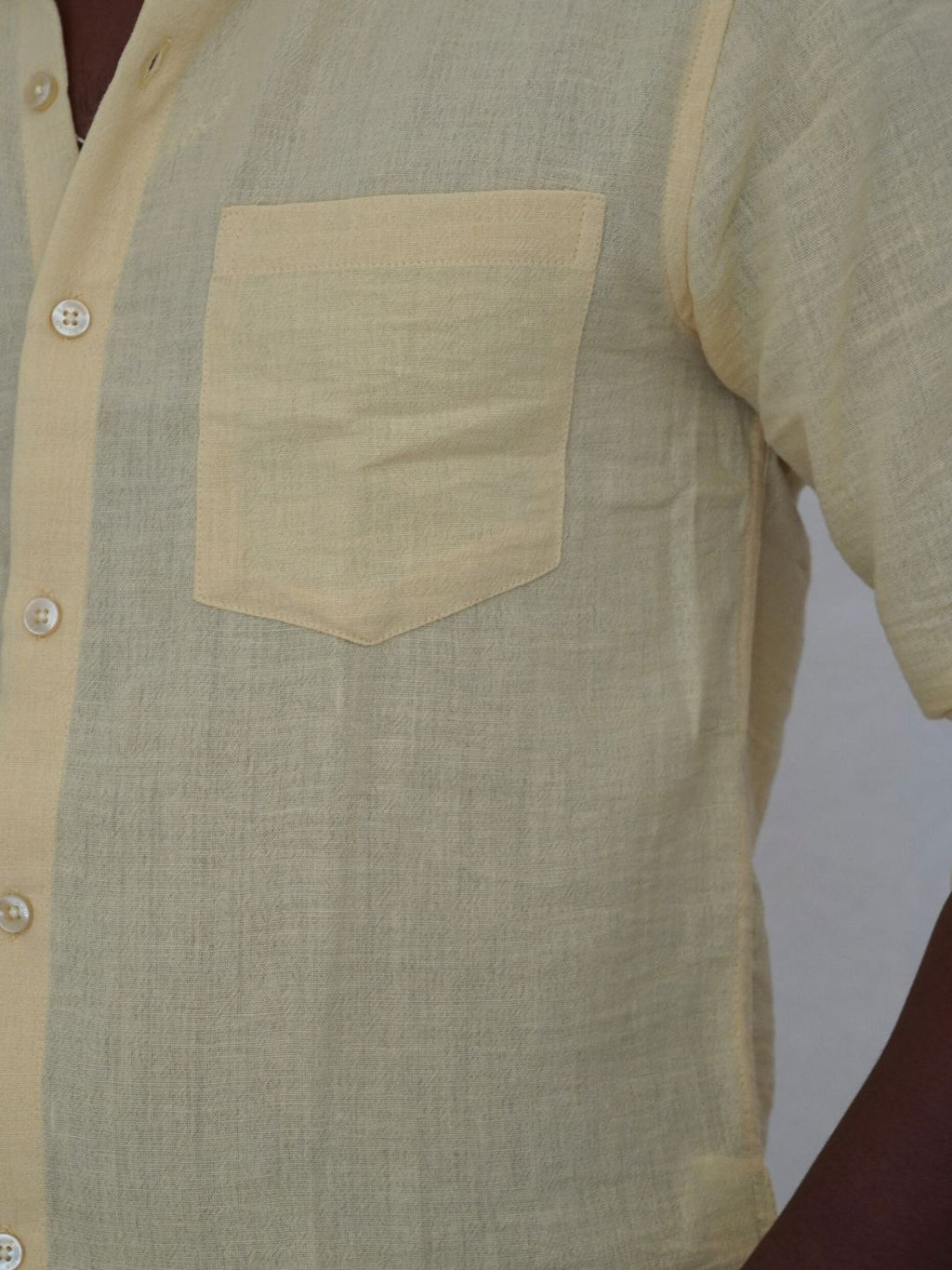 Yellow Linen Shirt for Men | MYKY - MYKY